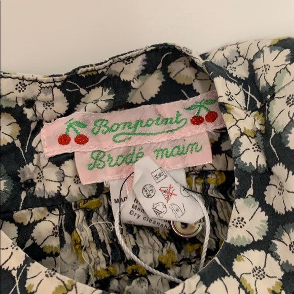 LAST CHANCE Bonpoint Baby 6 month girl blouse top - Picture 3 of 4